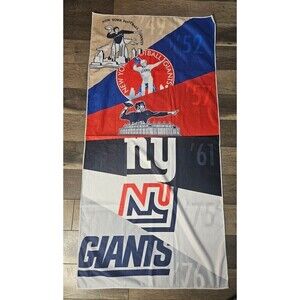 NFL New York Football Giants 100th Anniversary Beach Towel 29" X 59"
